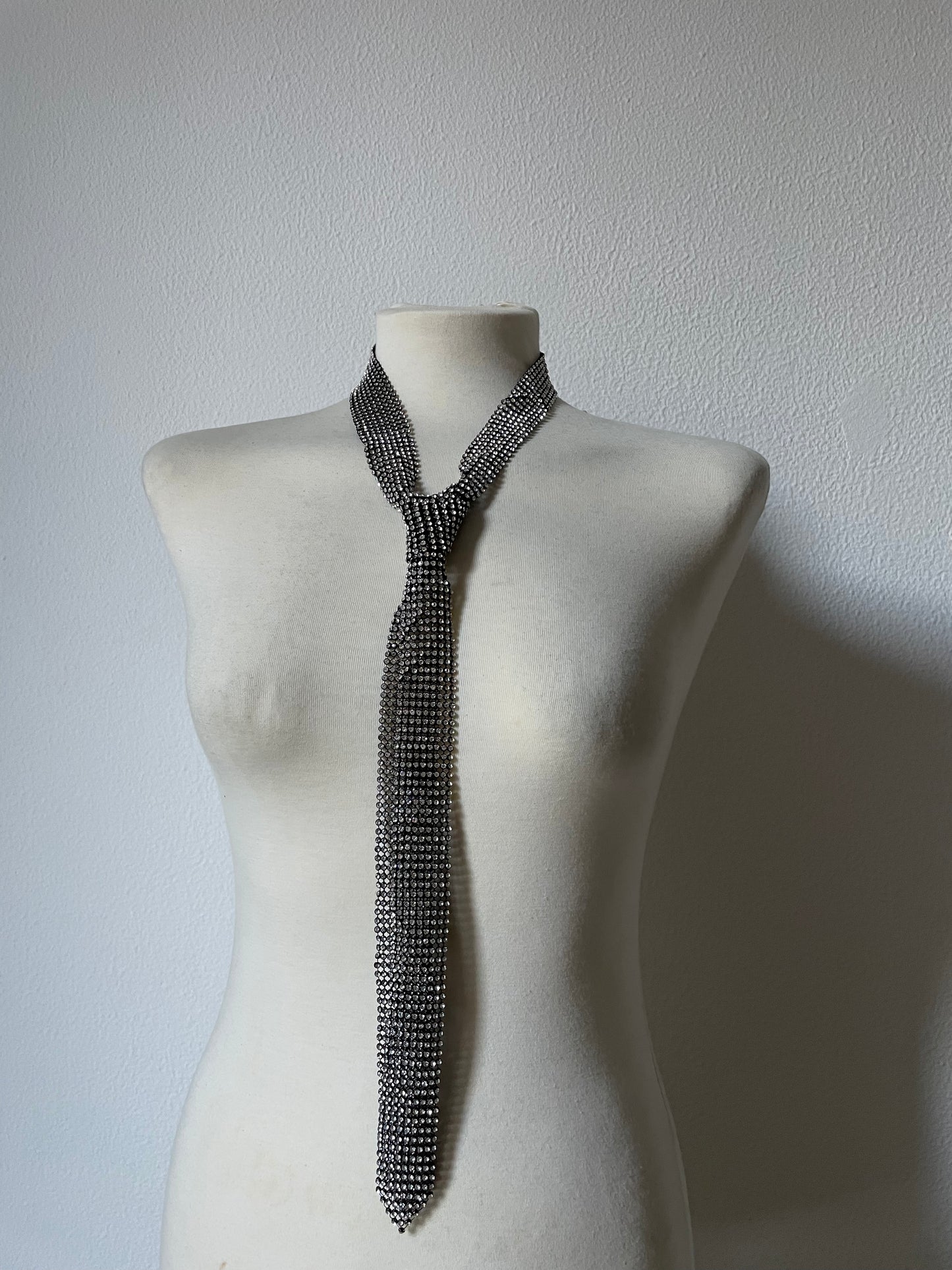 Crystal Tie Necklace