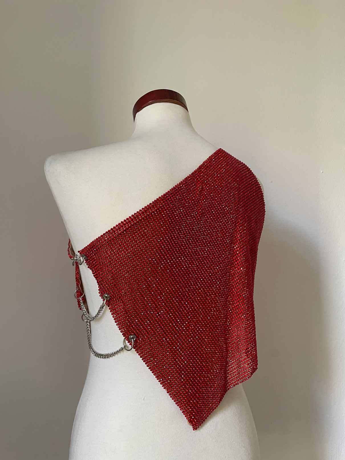 Nebula Crystal Top - Red