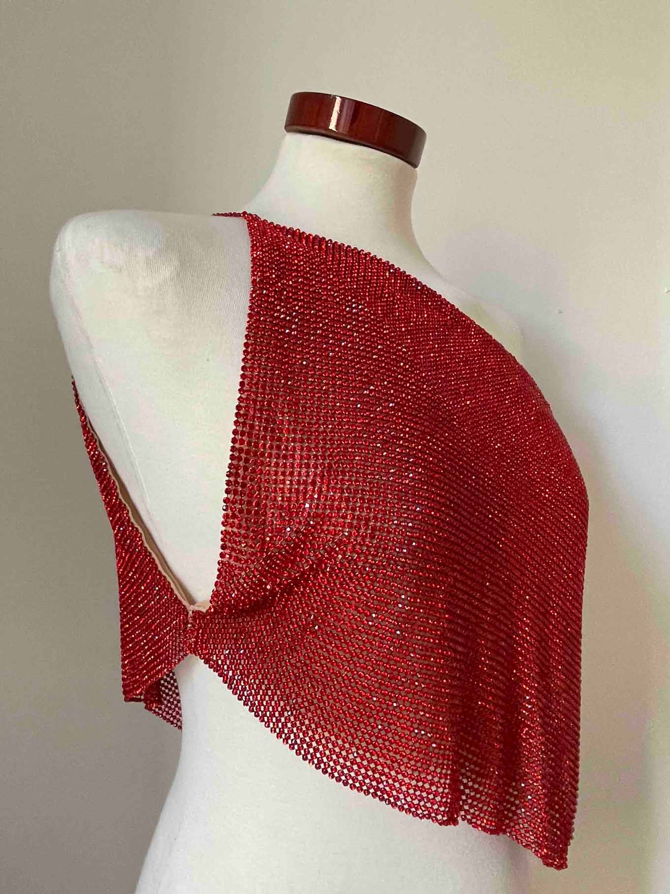 Nebula Crystal Top - Red