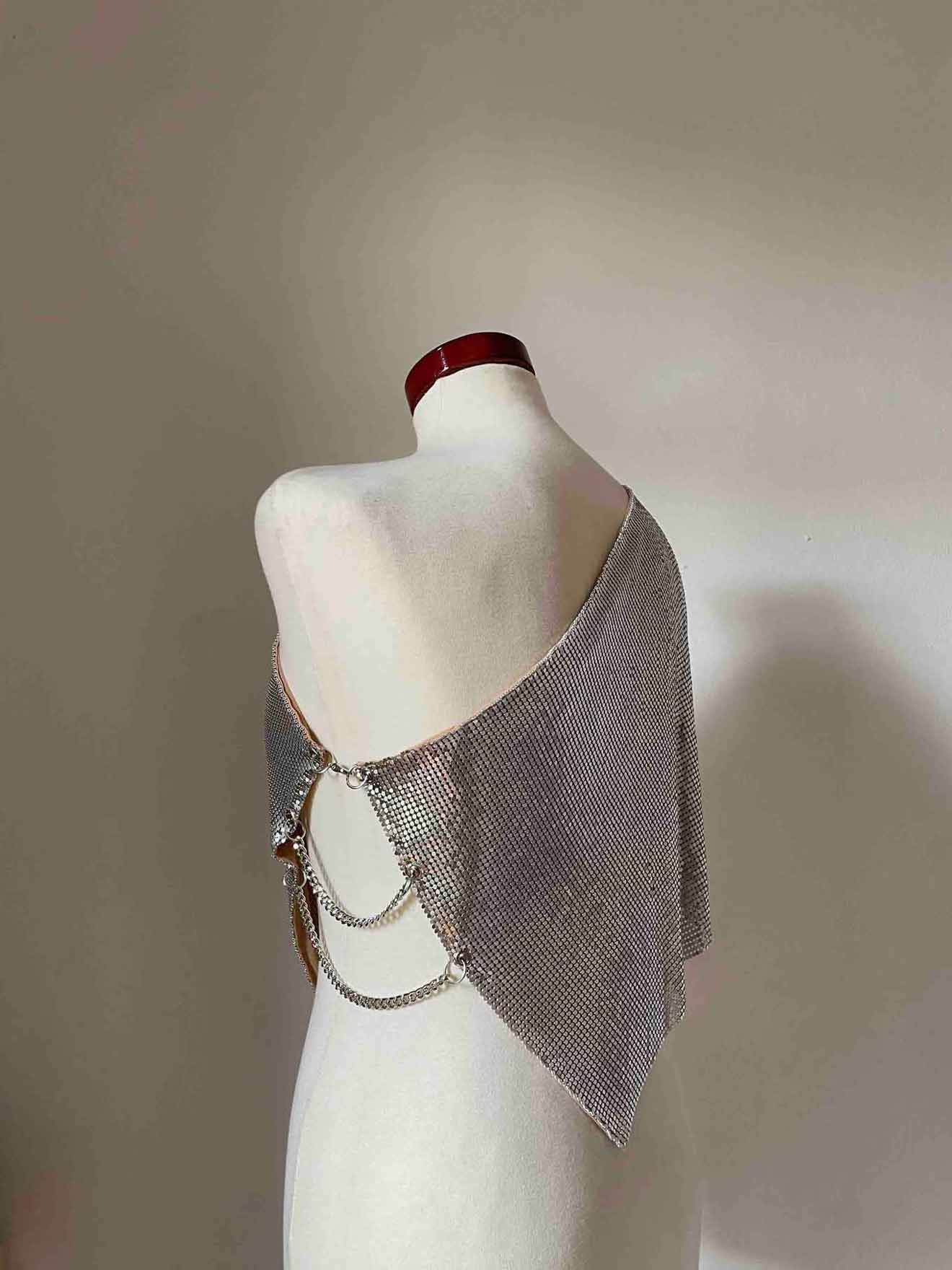 Nebula Metallic Top - Silver