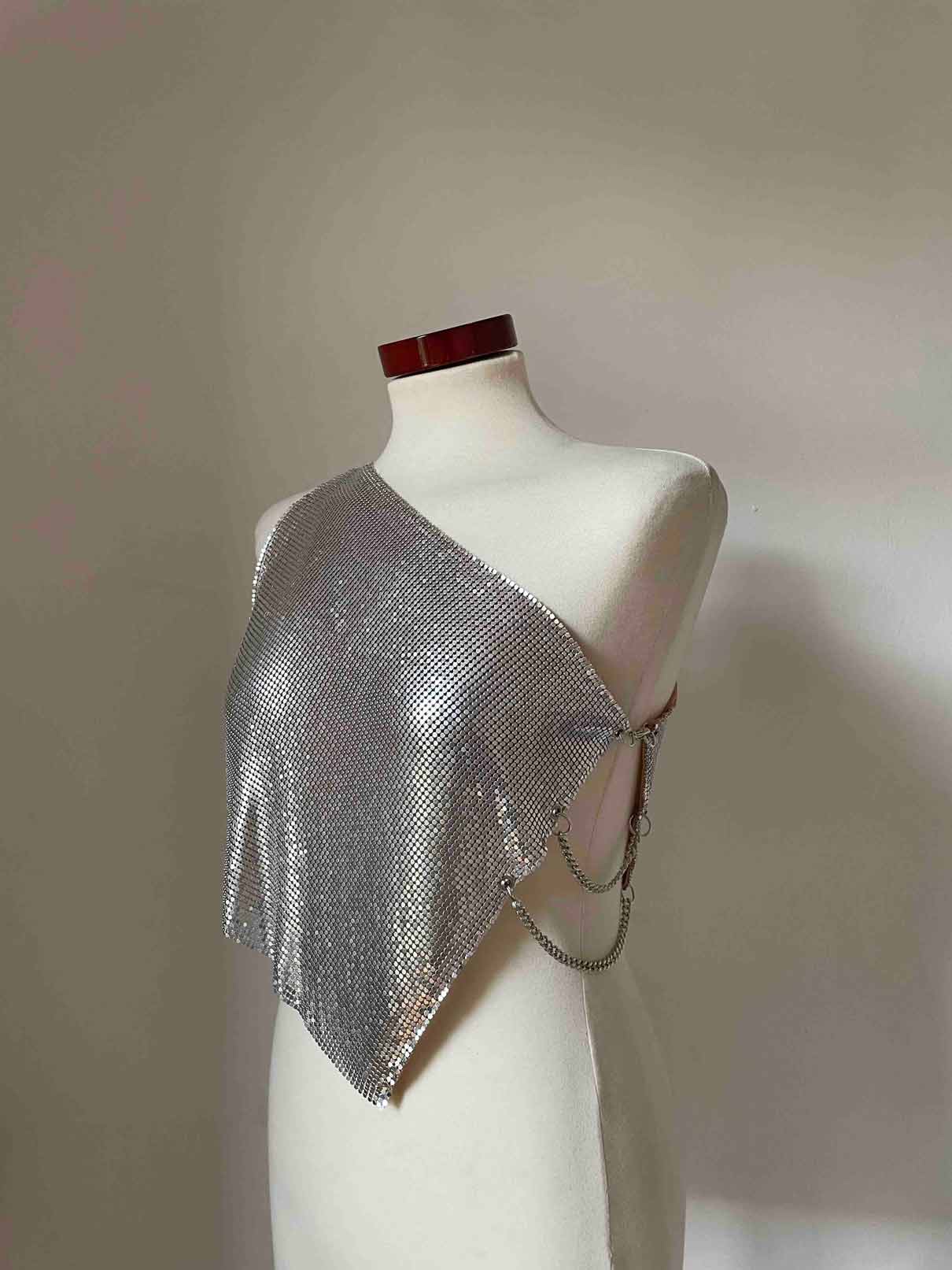 Nebula Metallic Top - Silver