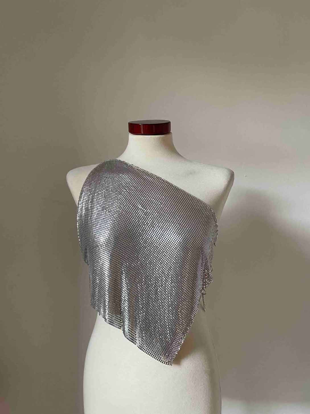 Nebula Metallic Top - Silver