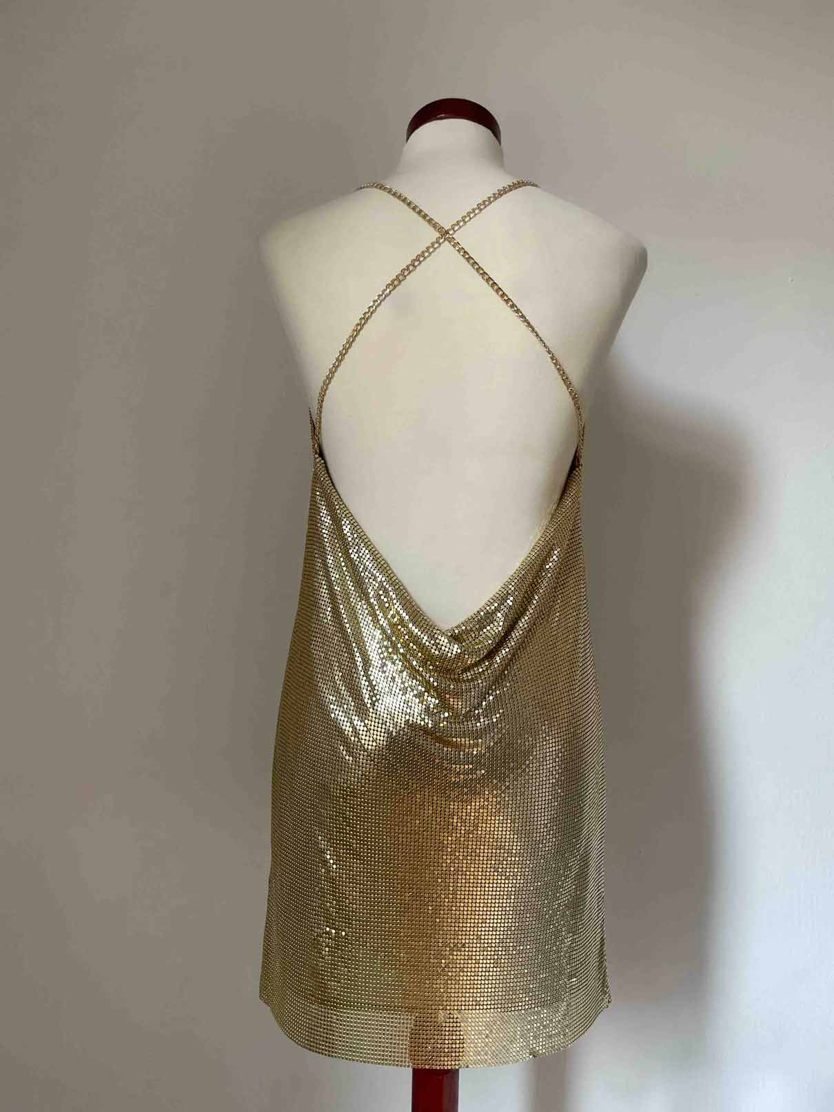 Stargirl Metallic Dress - Gold