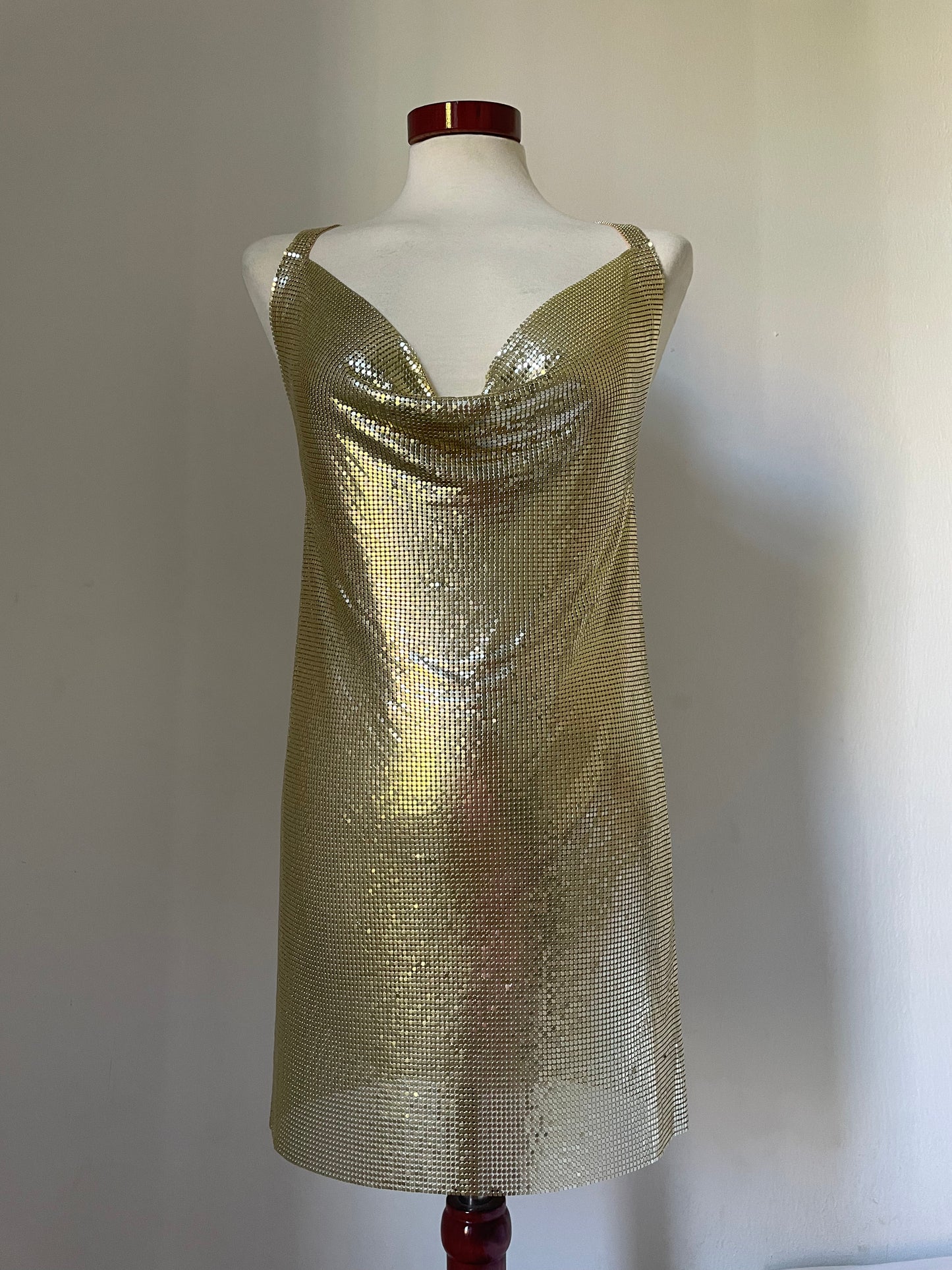 Stargirl Metallic Dress - Gold
