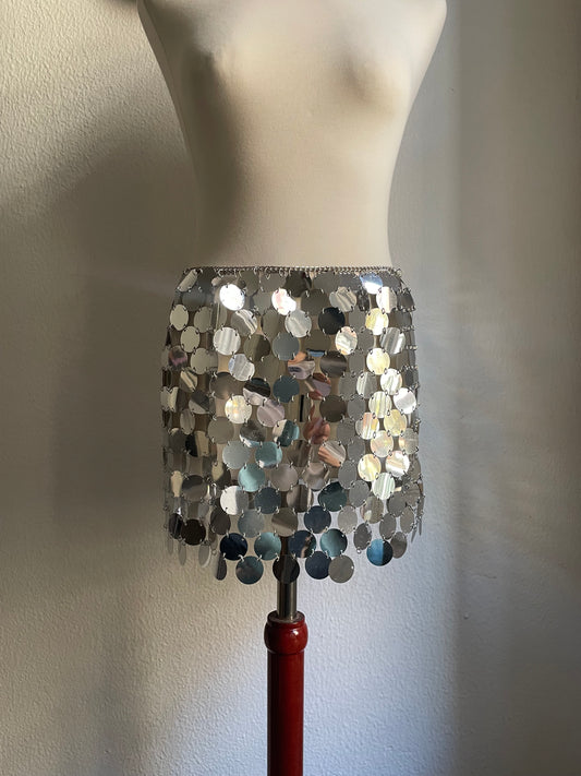 The Sequin Skirt - Silver