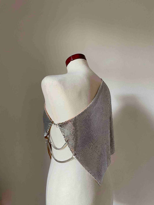 Nebula Metallic Top - Silver