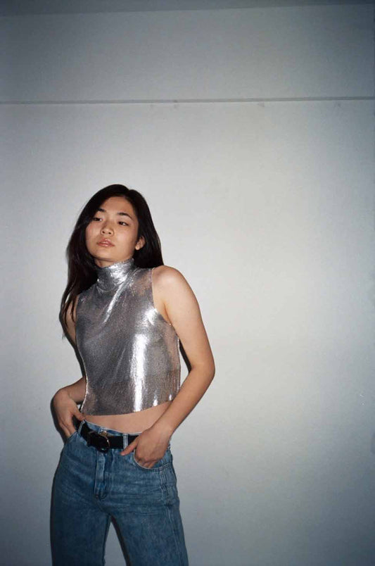 Oona Metallic Top