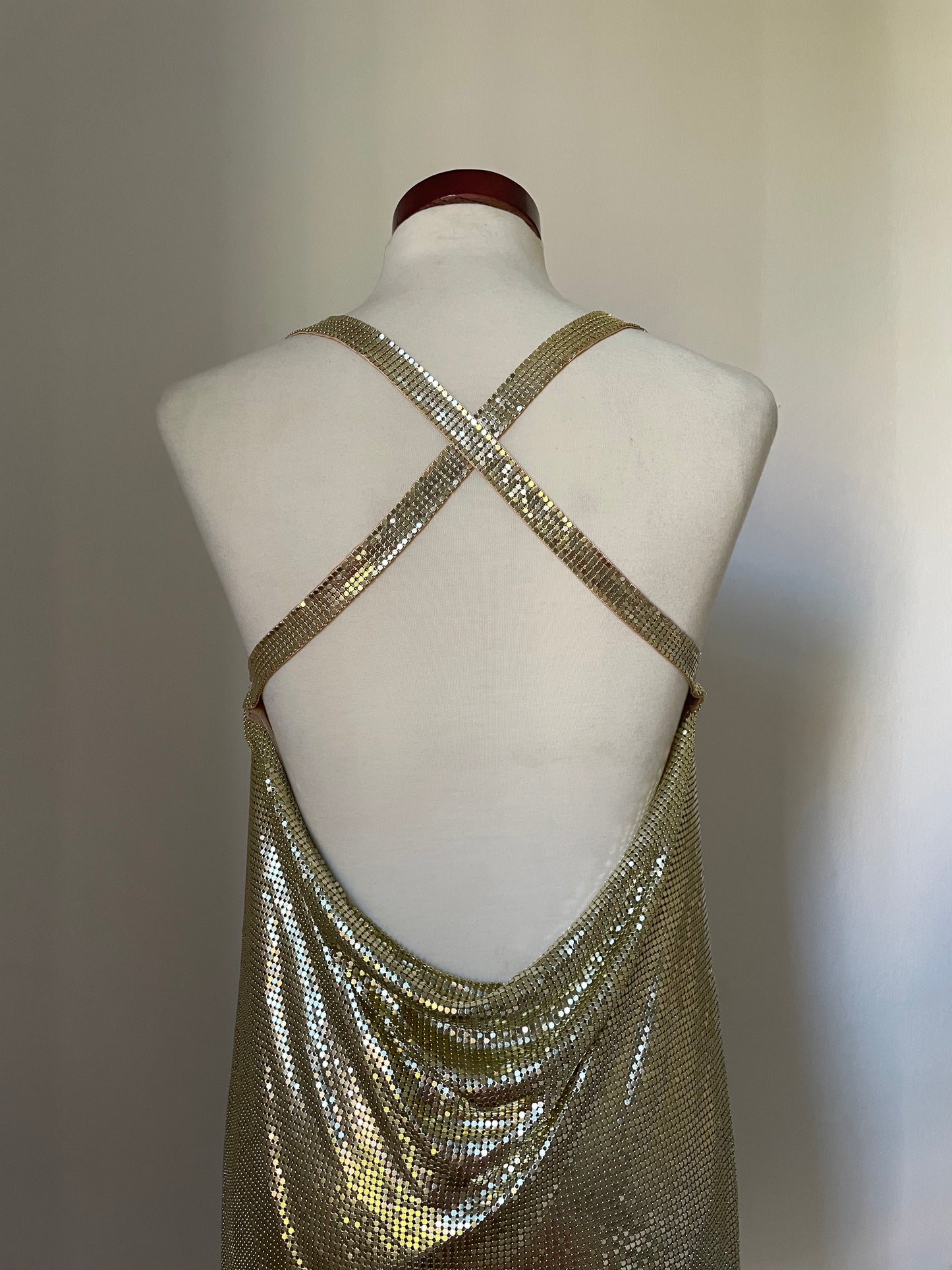Stargirl Metallic Dress - Gold